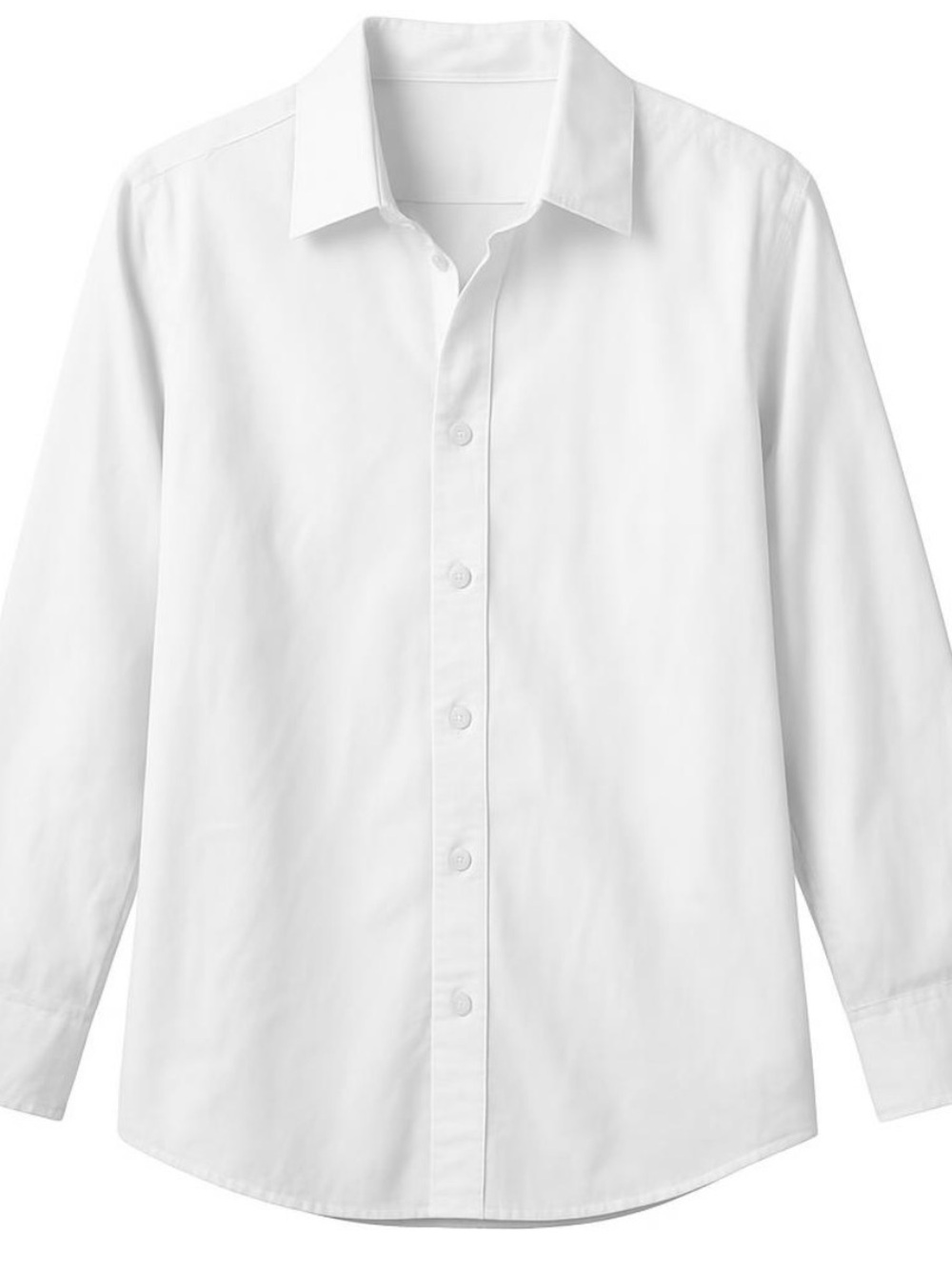 Amazon White Women's Long-Sleeve Button-Up Blouse